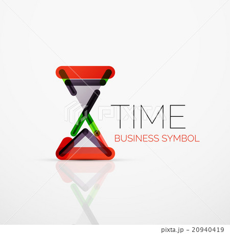 Vector abstract logo idea, time concept or clock 20940419