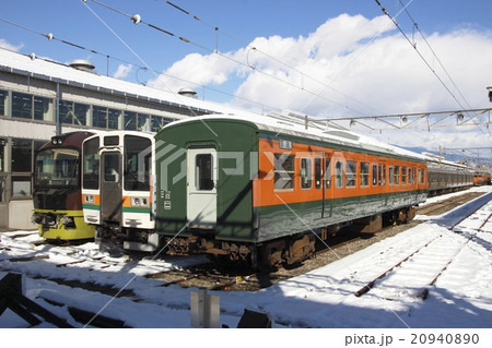Joetsu Line 115 series train (Saha 115) - Stock Photo