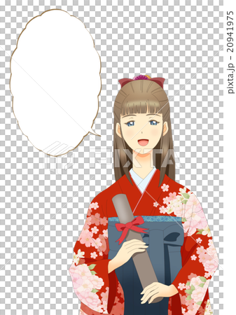 Hakama外觀向上氣球a左垂直（動漫風格） 20941975