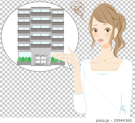 Female dissatisfied explanation of apartment in translation 20944360