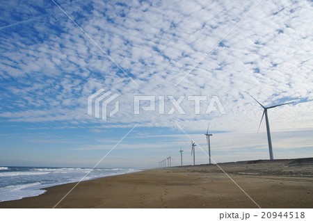 海岸沿いの風力発電 20944518