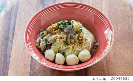 Pork noodle soup, Thai style Pork noodle soup, Thai style 20944686