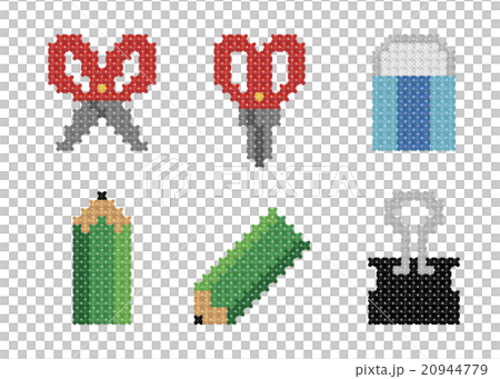 Cross stitch embroidery "stationery set" 20944779