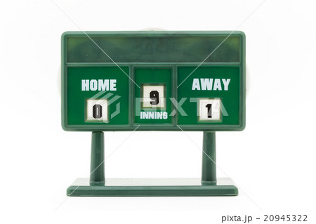 野球スコアボード アウェイ優勢 Baseball Scoreboardの写真素材