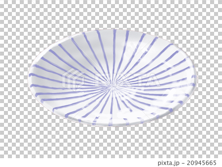 染付中皿（十草手） 20945665