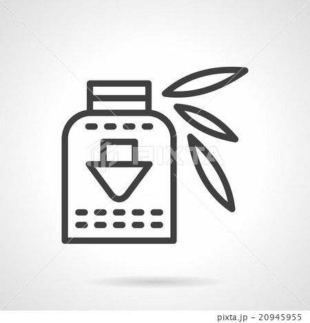 Vitamins syrup black line design vector icon Vitamins syrup black line design vector icon 20945955