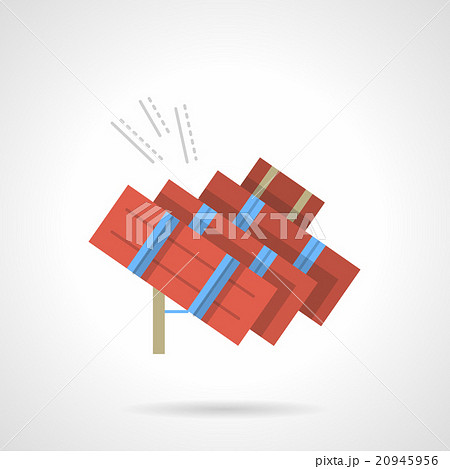 Solar energy flat color design vector icon 20945956
