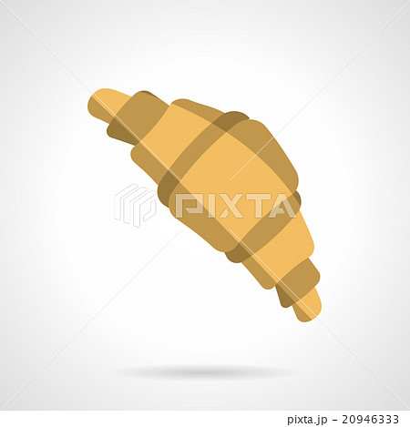 Flat color croissant design vector icon Flat color croissant design vector icon 20946333