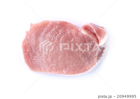 Image of raw meat pork on a white background 20949995
