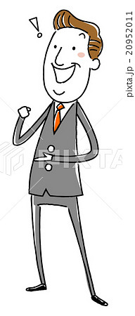 納得する中年ビジネスマン 20952011