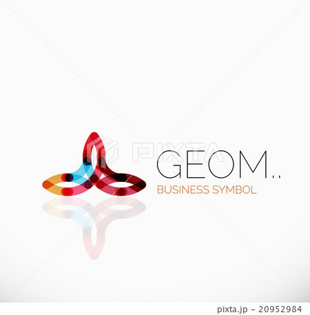 Logo, linear abstract geometric icon 20952984