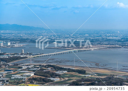 渥美半島　蔵王山展望台よりの遠望 20954735