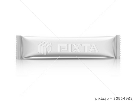 blank packaging stick pouch isolated on white 20954935
