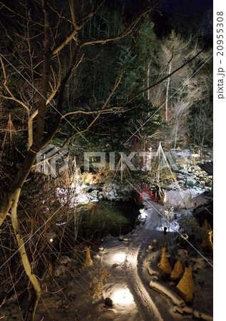 日本庭園_冬_北海道 日本庭園_冬_北海道 20955308