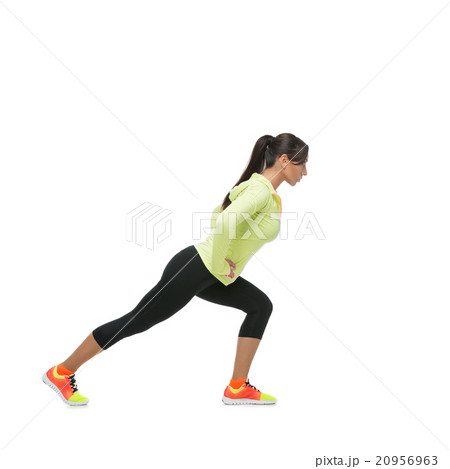 Girl stretching legs 20956963