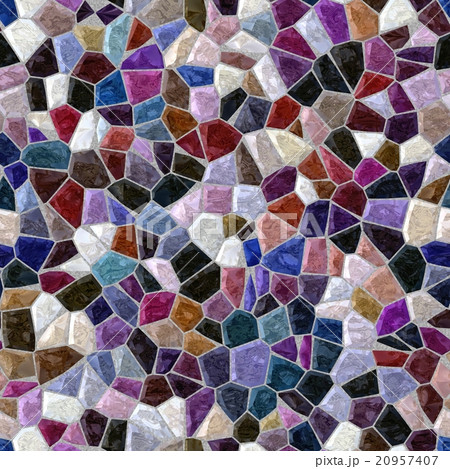 dark color full irregular plastic stony mosaic 20957407
