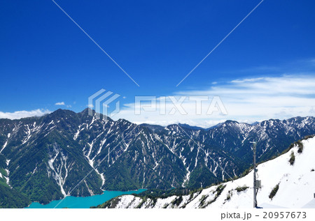 立山黒部アルペンルート　大観峰からの後立山連峰の眺め 20957673