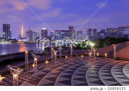 東京港夜景　晴海埠頭 20959155