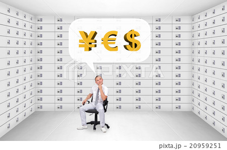 man thinking of financial enrichment 20959251