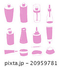 Handdrawn Set of Cosmetic Bottles and Jars. 20959781