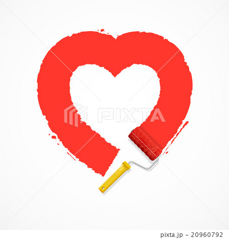 Red Valentine Heart. Vector 20960792