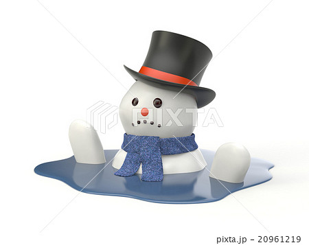 Snowman melting Snowman melting 20961219