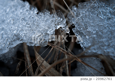 Spring background - meltinh and cracking ice 20962761