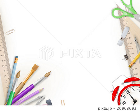 School supplies on white. EPS 10 School supplies on white. EPS 10 20963693