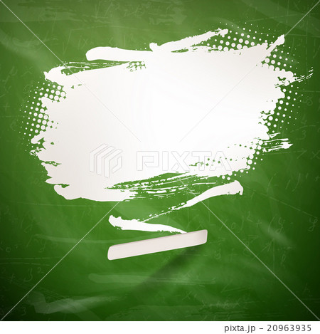 Chalked speech bubble. EPS 10 20963935