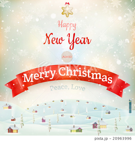 Christmas landscape Poster. EPS 10 20963996