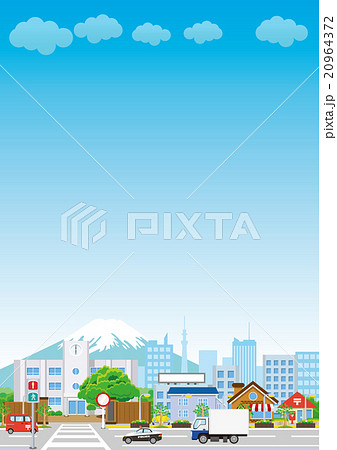 町並み 学校 町並み 学校 20964372