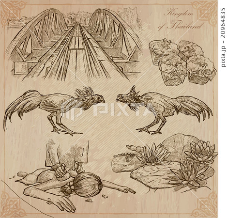 Thailand. Pictures of Life. Vector pack. 20964835