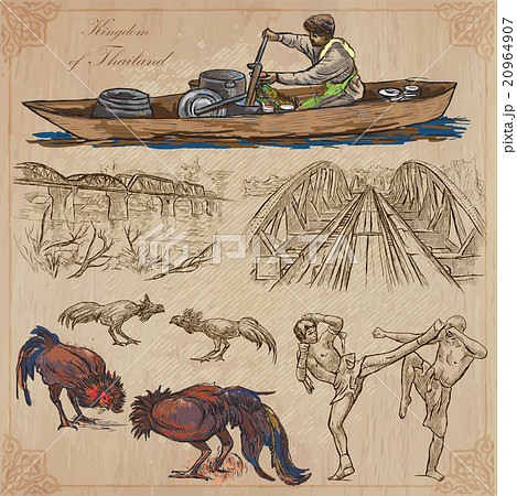 Thailand. Pictures of Life. Vector pack. 20964907