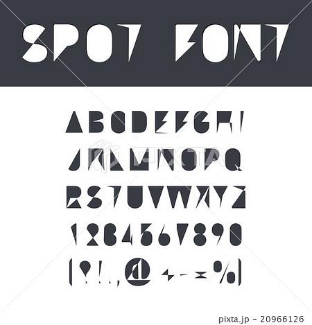 Spot Font Set Spot Font Set 20966126