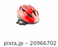 red  bicycle helmet on  white background 20966702