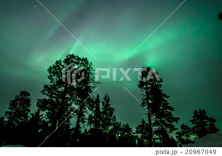 フィンランドのイナリで撮影したオーロラ写真 20967049