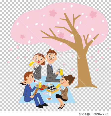 会社員がお花見 会社員がお花見 20967726