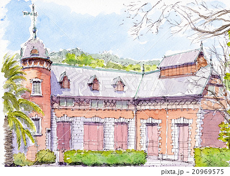 神戸市相楽園の旧小寺家厩舎 20969575