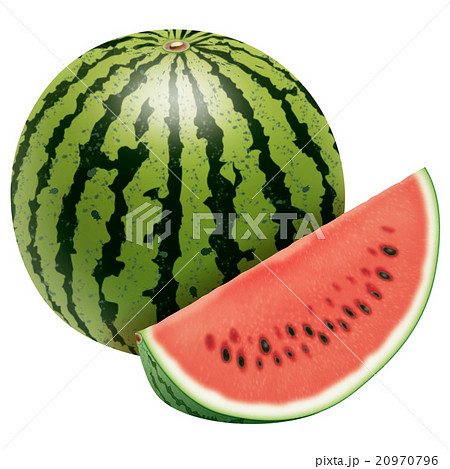 すいかのイラスト素材 [20970796] - PIXTA