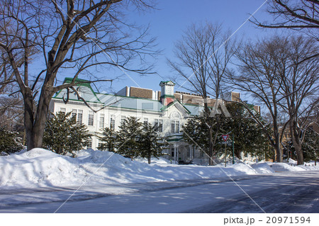 北海道大学 北大 古河記念講堂 冬の写真素材