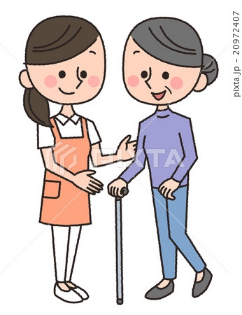 シニア　歩行介助 20972407