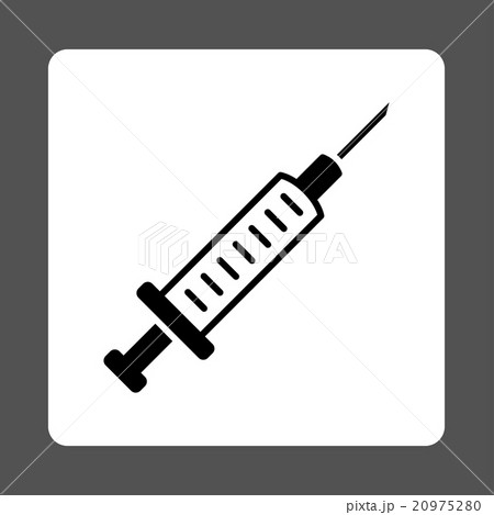 Syringe Rounded Square Button 20975280