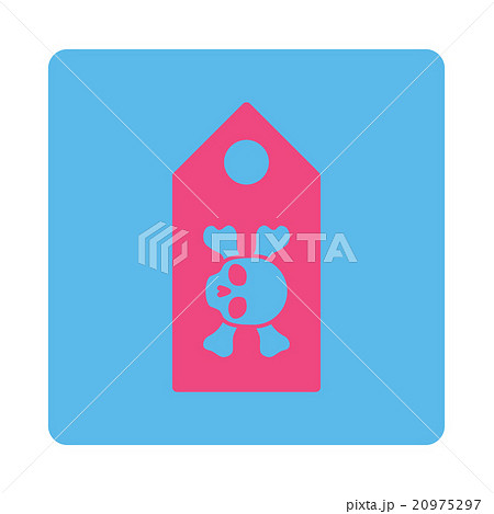 Mortal Label Rounded Square Button 20975297