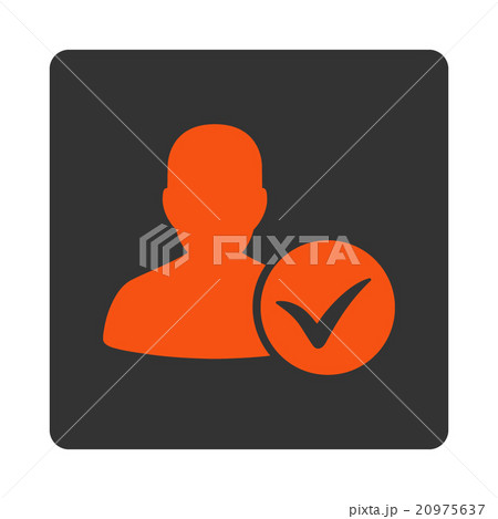 Client Ok Rounded Square Button 20975637