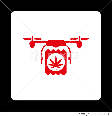 Pharmaceutical Airdrone Delivery Rounded Square Button 20975781