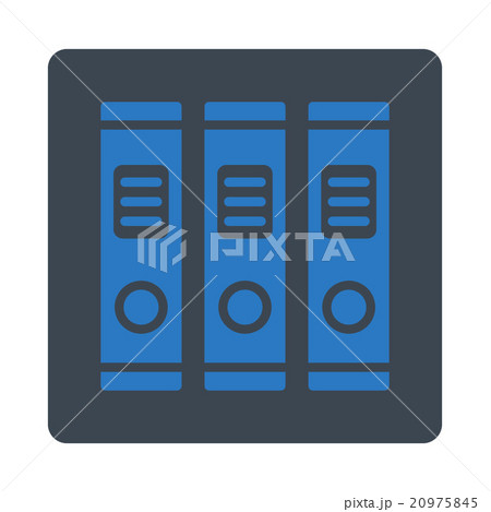 Office Library Rounded Square Buttonのイラスト素材 [20975845] - PIXTA
