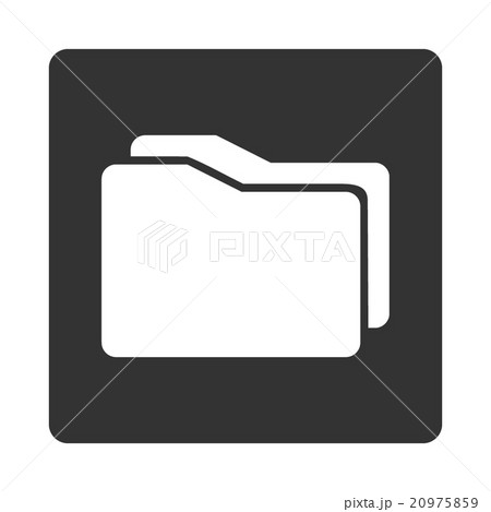 Folders Rounded Square Button Folders Rounded Square Button 20975859
