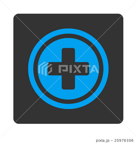 Rounded Cross Rounded Square Button 20976306