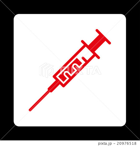 Syringe Rounded Square Button Syringe Rounded Square Button 20976518