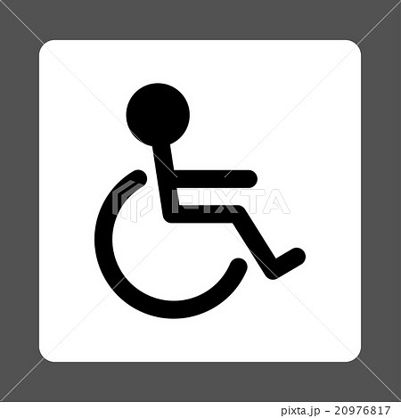 Handicapped Rounded Square Button Handicapped Rounded Square Button 20976817